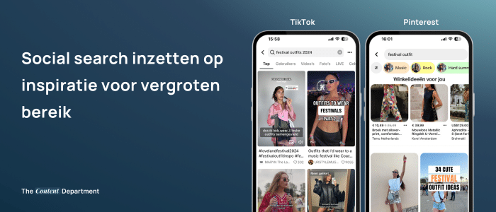 social search voor festival outfits